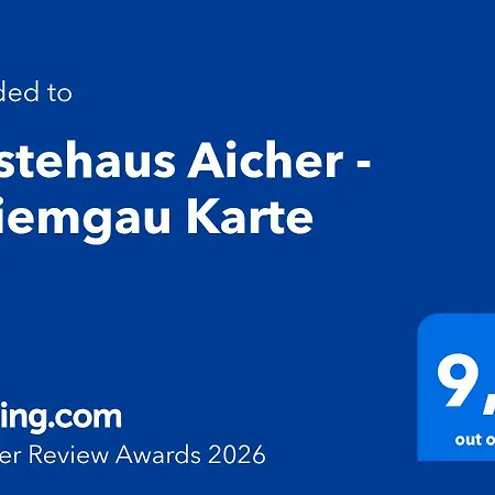 Gaestehaus Aicher - Chiemgau Karte Appartamento *